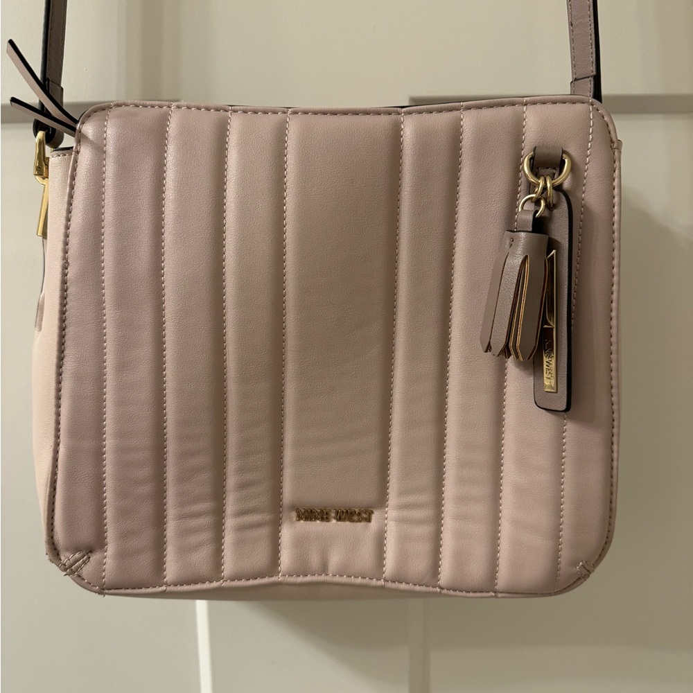 Light pink Nine West crossbody purse